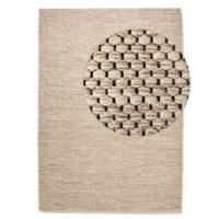 Nordic Weavers Wollen vloerkleed - Odda wit|taupe - 240x340 cm