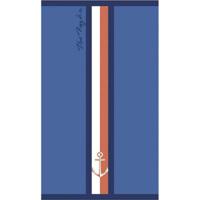 Strandhanddoek Secaneta Portals Marineblauw 90 x 165 cm Jacquard