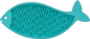 Trixie lick'n'snack plaat siliconen petrol (28 CM)
