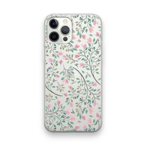 Sierlijke bloemen: iPhone 12 Pro Transparant Hoesje