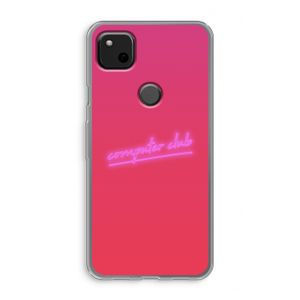 Vice Glow: Google Pixel 4a Transparant Hoesje