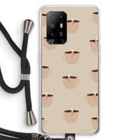 Morning coffee: Oppo A94 5G Transparant Hoesje met koord