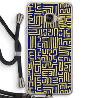 Majorelle Blue Print: Samsung Galaxy A3 (2016) Transparant Hoesje met koord