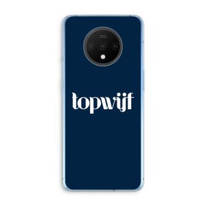 Topwijf Navy: OnePlus 7T Transparant Hoesje
