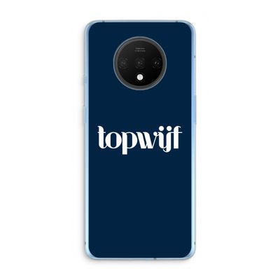 Topwijf Navy: OnePlus 7T Transparant Hoesje