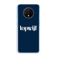 Topwijf Navy: OnePlus 7T Transparant Hoesje