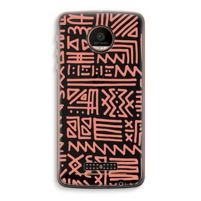 Marrakech Pink: Motorola Moto Z Force Transparant Hoesje