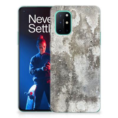 OnePlus 8T | TPU | Siliconen hoesje | Beton Print