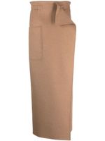 Max Mara pantalon droit à poches plaquées - Marron