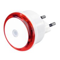 Hama Led-nachtlampje Basic Met Stekker Schemersensor Energiebesp. Rood - thumbnail