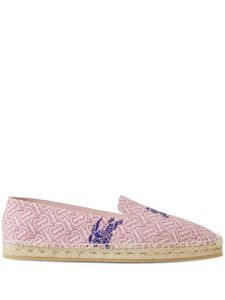 Burberry espadrilles à motif monogrammé - Rose