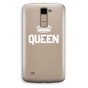 Queen zwart: LG K10 (2016) Transparant Hoesje