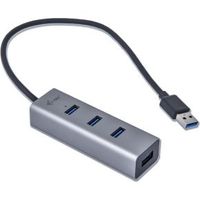 I-tec Metal U3HUBMETAL403 USB 3.0 (3.1 Gen 1) Type-A 5000Mbit/s Grijs hub & concentrator