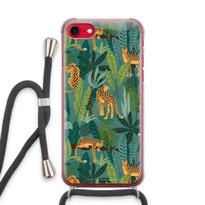 Luipaard 2: iPhone SE 2020 Transparant Hoesje met koord