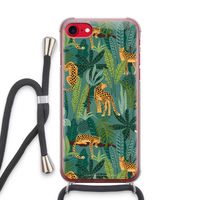 Luipaard 2: iPhone SE 2020 Transparant Hoesje met koord
