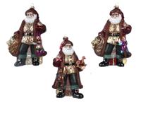 Kerstman glas l8b12.8h18.8 cm a3 kerst - Decoris