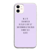 Relatief: iPhone 11 Transparant Hoesje