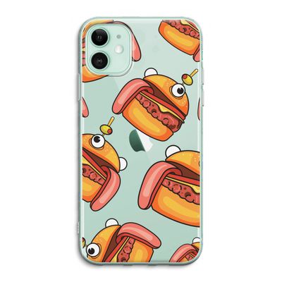 Hamburger: iPhone 11 Transparant Hoesje