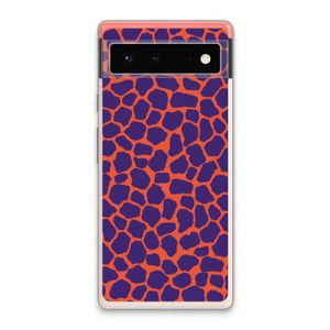 Purple Giraffe: Google Pixel 6 Transparant Hoesje