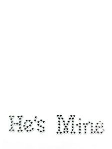 The Beautiful Bride Shop He&apos;s Mine-Trouwschoenen Sticker