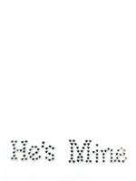 The Beautiful Bride Shop He&apos;s Mine-Trouwschoenen Sticker