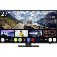Reflexion LDDX27iBT_B LCD-TV 69 cm 27 inch Energielabel E (A - G) DVB-T2, DVB-C, DVB-S2, Full HD, Smart TV, WiFi, DVD-speler, CI+* Zwart