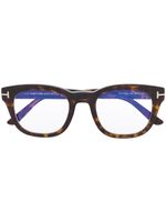 TOM FORD Eyewear lunettes de vue à monture rectangulaire - Marron