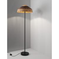 Lyora VloerlampCaro zwart en rotan - 9586529