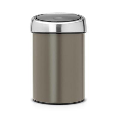 Brabantia Touch Bin Afvalemmer - wand - 3 liter - kunststof binnenemmer - platinum 364464