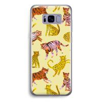 Cute Tigers and Leopards: Samsung Galaxy S8 Transparant Hoesje