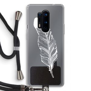 Pluim: OnePlus 8 Pro Transparant Hoesje met koord