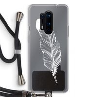 Pluim: OnePlus 8 Pro Transparant Hoesje met koord