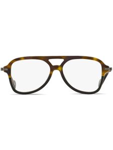 Moncler Eyewear lunettes de vue à effet écaille de tortue - Marron