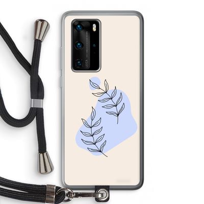 Leaf me if you can: Huawei P40 Pro Transparant Hoesje met koord