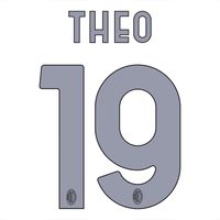 Theo 19 (Officiële AC Milan Away Bedrukking 2023-2024) - thumbnail