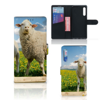 Huawei P Smart Pro Telefoonhoesje met Pasjes Schaap en Lammetje - thumbnail