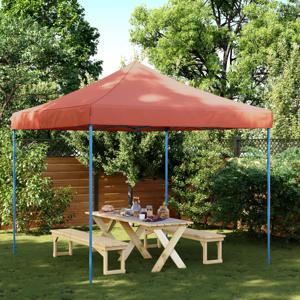 Partytent inklapbaar pop-up 292x292x315 cm terracotta