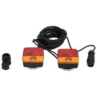 VidaXL Aanhangerlampen 2 st klassiek peertje 12 v 10,5x7,5x10 cm rood