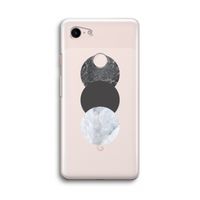 Marmeren cirkels: Google Pixel 3 Transparant Hoesje