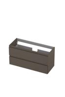 Onderkast INK 2 laden greeploos gelakt 100 cm x 40 cm x 52 cm Mat taupe 1241025