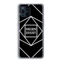 Negenduust geometrisch: Oppo Find X3 Transparant Hoesje Negenduust geometrisch: Oppo Find X3 Transparant Hoesje