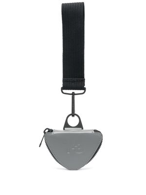 Y-3 portefeuille à logo embossé - Gris