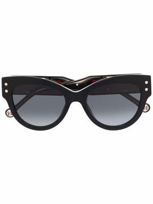 Carolina Herrera lunettes de soleil à monture d'inspiration wayfarer - Noir