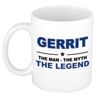 Gerrit cadeau mok - man myth legend - naam koffiemok - 300 ml - collega - vaderdag