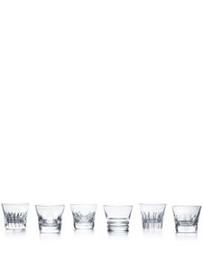 Baccarat lot de 6 verres en cristal - Blanc