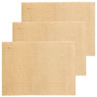 Jute tafelloper - 3x - 29 x 300 cm - beige met gouden draad erdoor