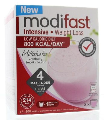Intensive milkshake cranberry