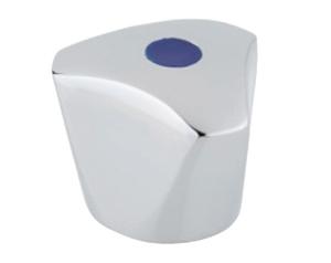 Kirchhoff Metalen handvat, chroom, markering blauw/rood/wit - 98614730