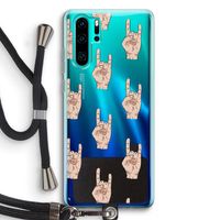 Rock: Huawei P30 Pro Transparant Hoesje met koord