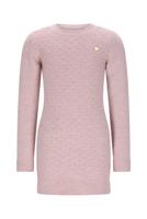 Le Chic winter jurk meisjes - roze - Saknita - gebreid